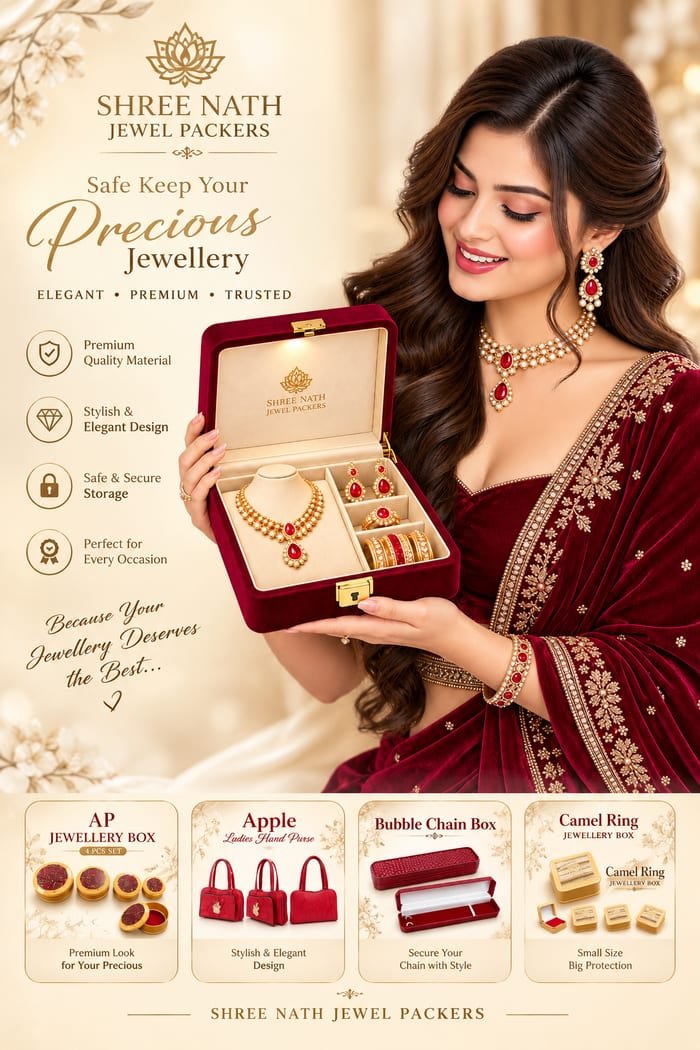Safe keep your precious jewellery — premium quality material, elegant design, secure storage