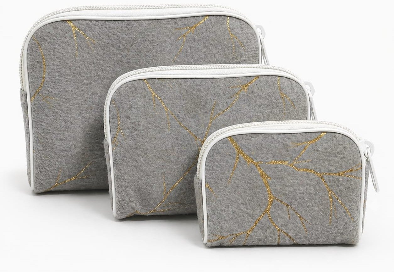 Swet Paid Alankar (Grey, 3 Pcs)